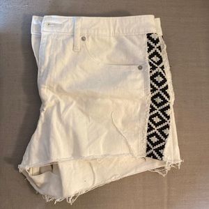 White Jean Shorts Like New